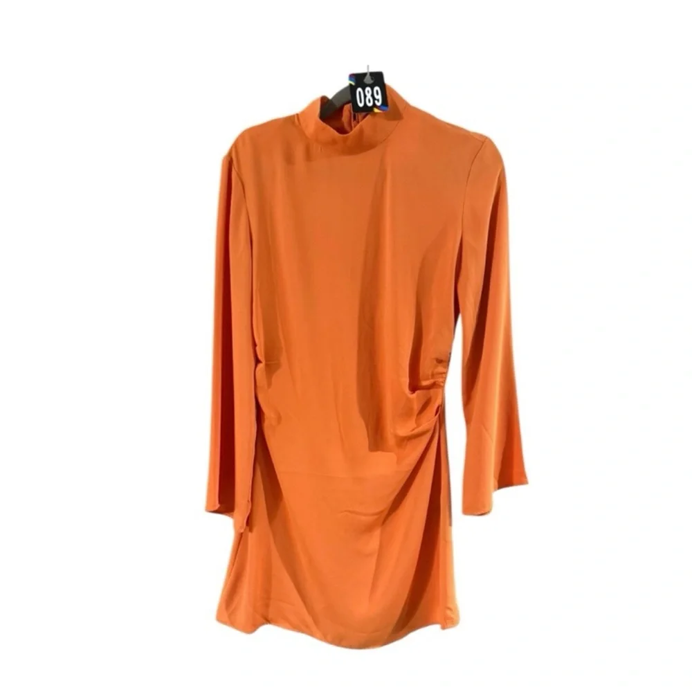 H&M Bold Orange Long Sleeve Dress